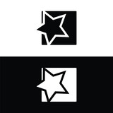 Star vector logo template design 