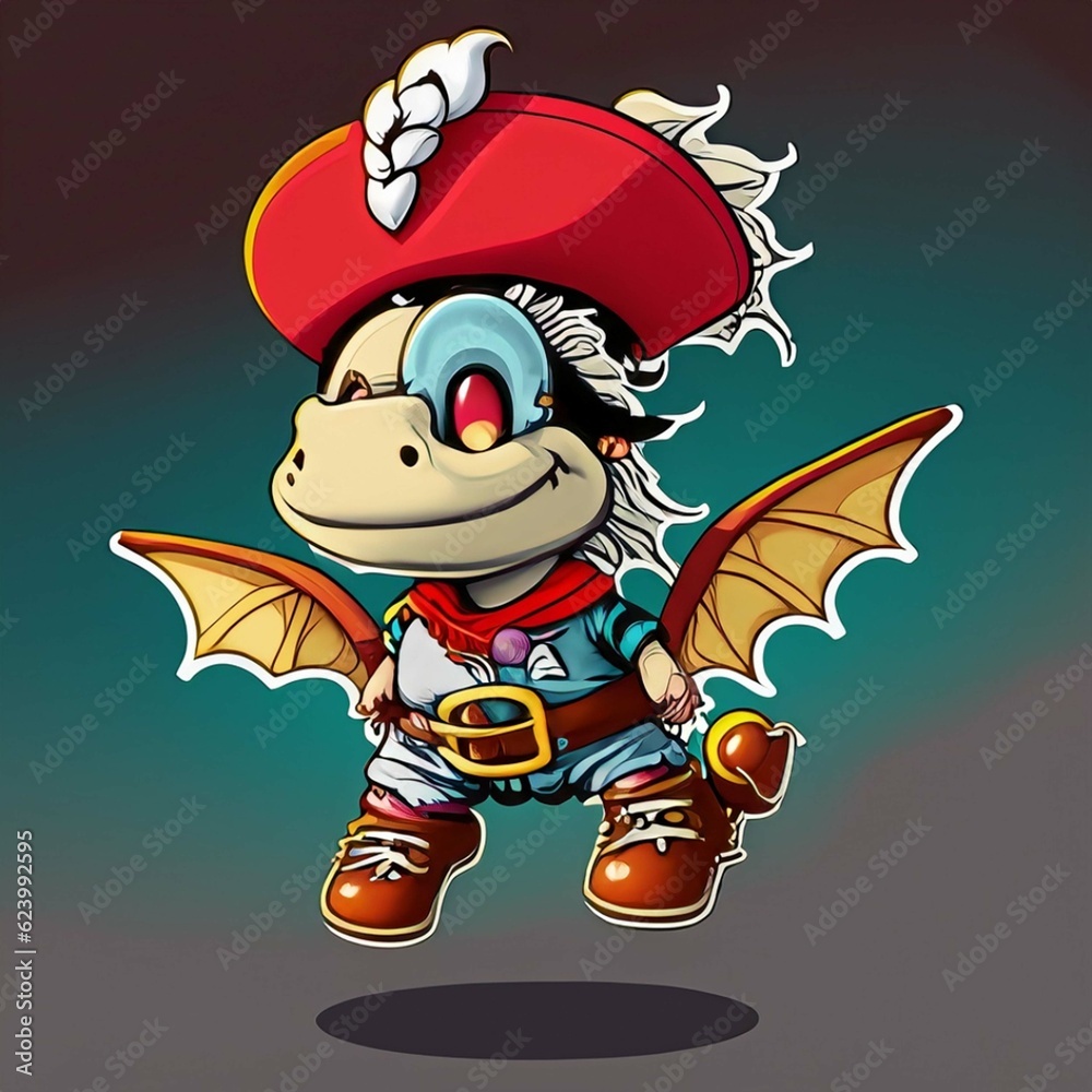 cute dragon dancing