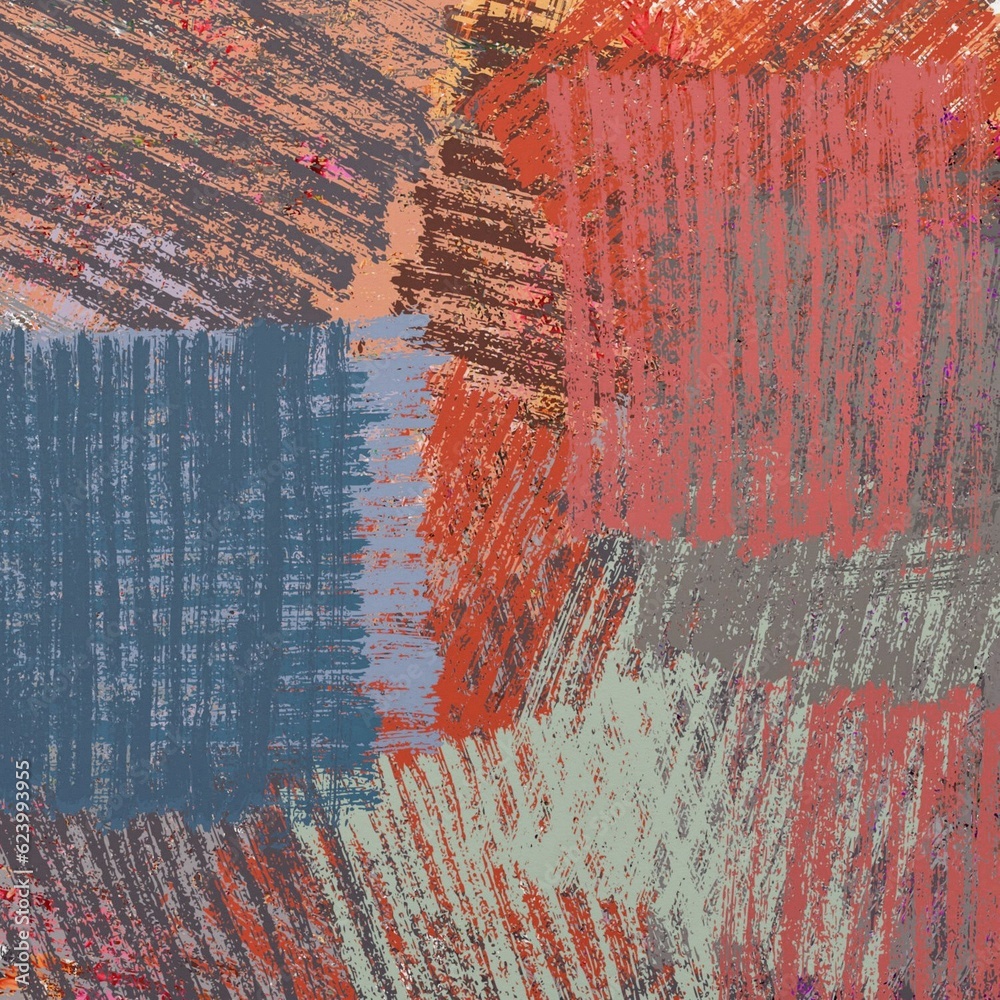 Abstract Grunge Background Graphic Watercolor Stylization on Textured Canvas of Chaetic Strokes of Paint Spots