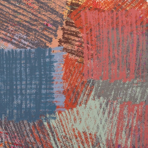 Obraz na płótnie Abstract Grunge Background Graphic Watercolor Stylization on Textured Canvas of Chaetic Strokes of Paint Spots w salonie