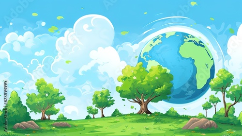 The theme of World Ozone Day is to protect the earth and protect the environment AI generated.