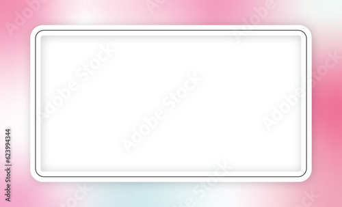 Set of empty photo frames Realistic vector mockups. Photo frames images collage template