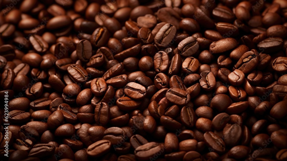 Roasted coffee beans background, Generative AI Roasted coffee beans background, Generative AI