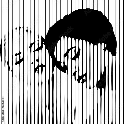 Couple in love. Two female faces drawing with lines, male and female. Beautiful fashion portrait, vector illustration