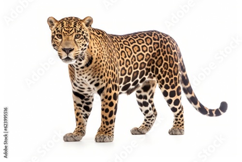 Jaguar, Panther, isolated on white background, Generative AI © tonstock