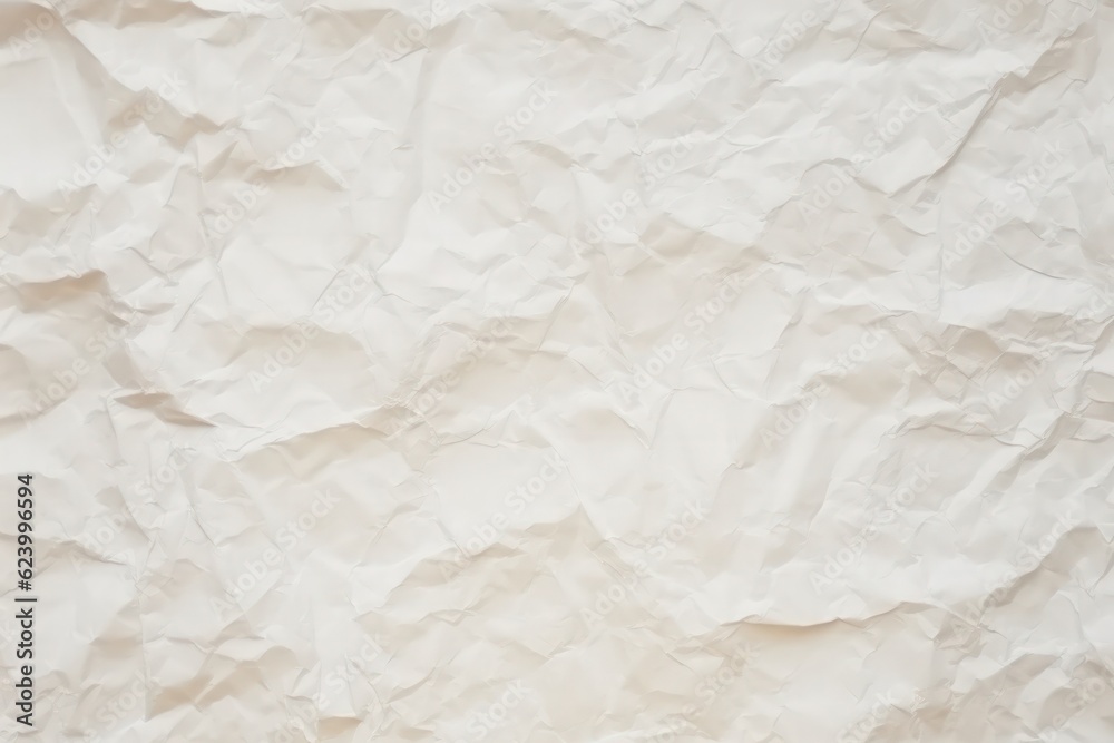Abstract background of old white crumpled paper, wrinkled, Generative AI Abstract background of old white crumpled paper, wrinkled, Generative AI