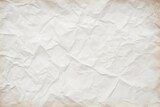Abstract background of old white crumpled paper, wrinkled, Generative AI