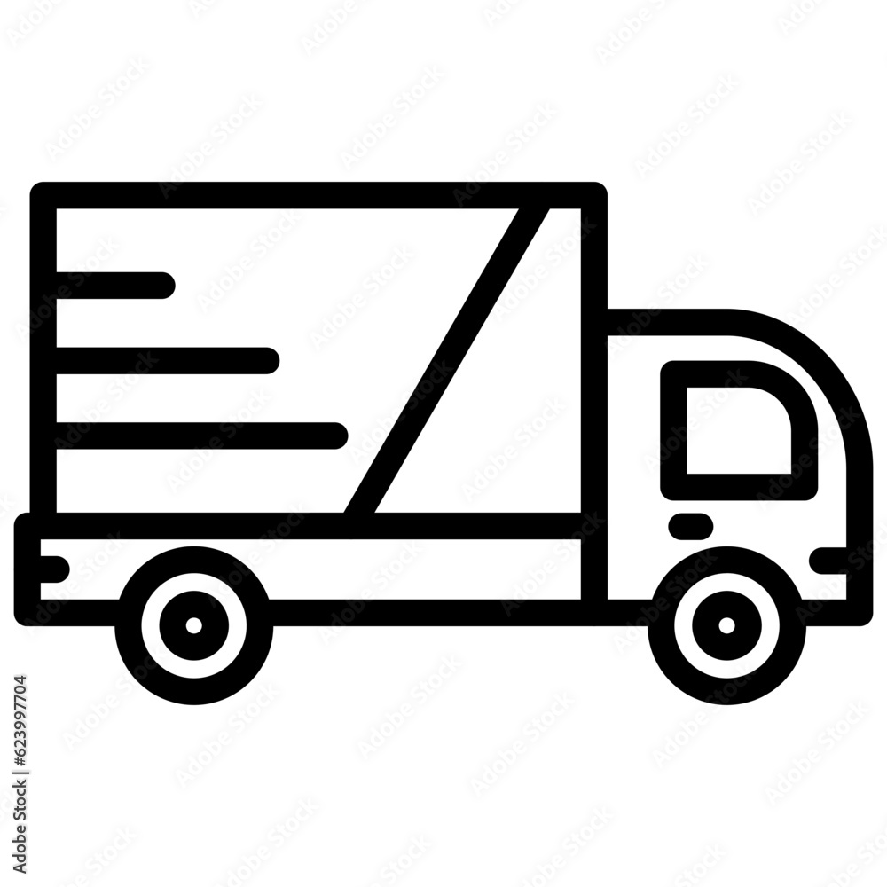 Truck vector icon style Truck vector icon style