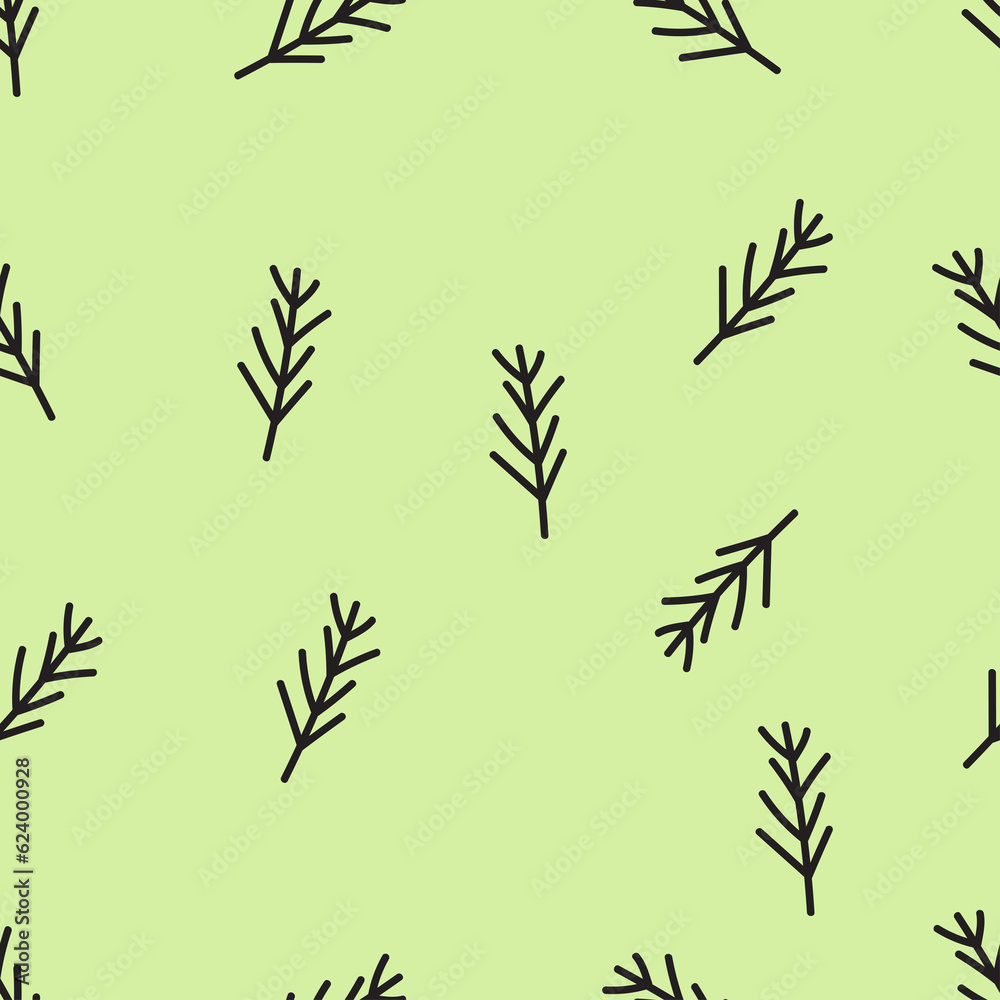 seamless pattern green plants isolated on green background seamless pattern green plants isolated on green background