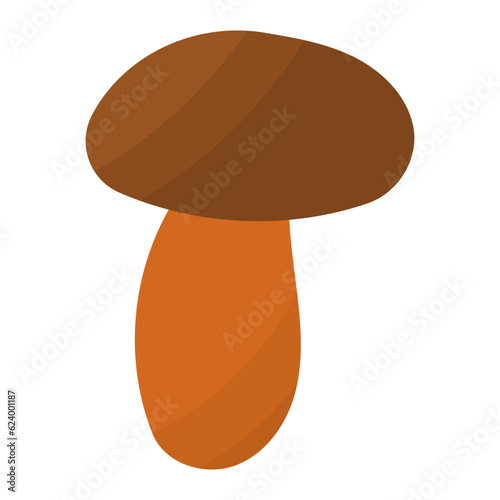 mushroom autumn forest pick color icon element