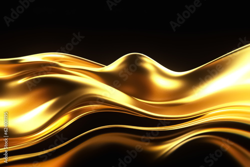 golden liquid, metallic moving liquid spray, heart shaped gel, golden splash clip art, Black Friday,paint, abstract design elements isolated on black background. Luxury Beauty Concept,Generative AI