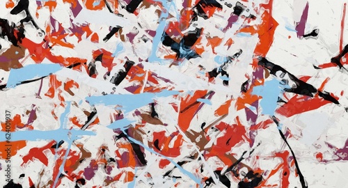 Obraz na płótnie Abstract Grunge Background Graphic Watercolor Stylization on Textured Canvas of Chaetic Strokes of Paint Spots w salonie