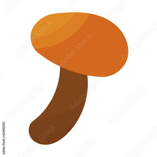 mushroom autumn forest pick color icon element