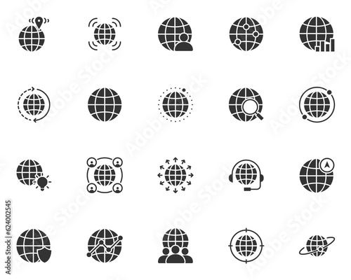 set of global icon, travel, world