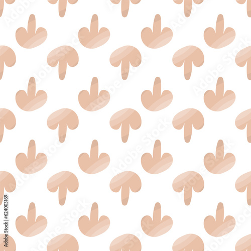 mushroom vegetable piece food vegan pattern textil