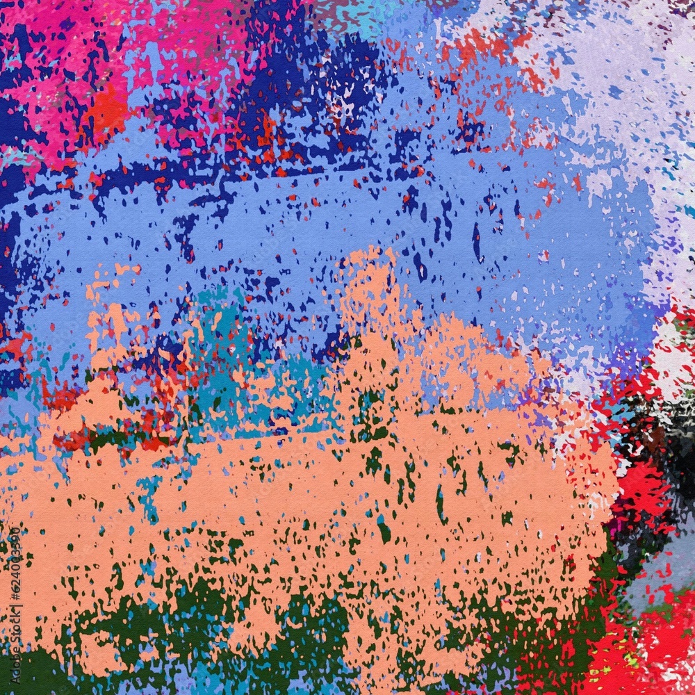Abstract raster grunge background with blurred wavy smears of paint