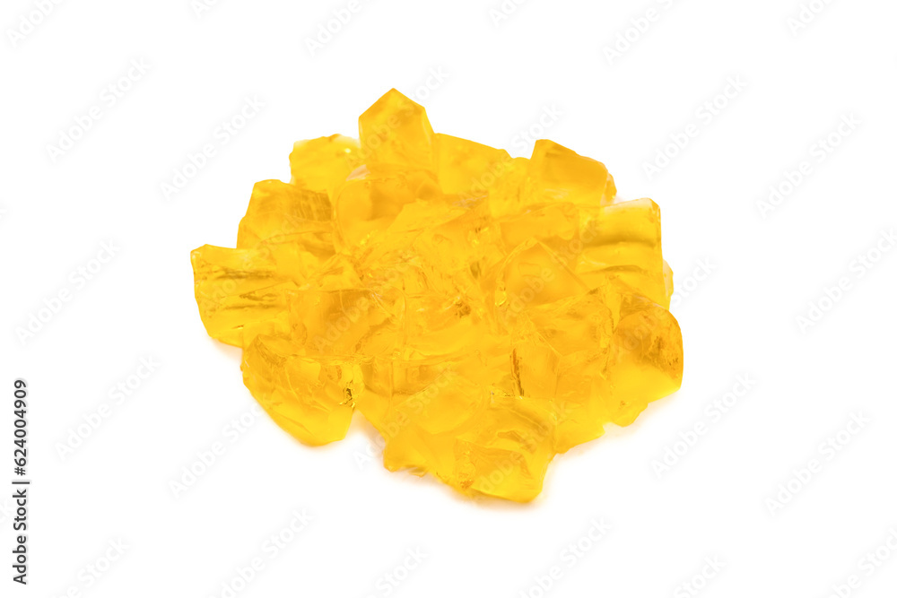 Sweet fruit jelly dessert isolated on a white background. Sweet fruit jelly dessert isolated on a white background.