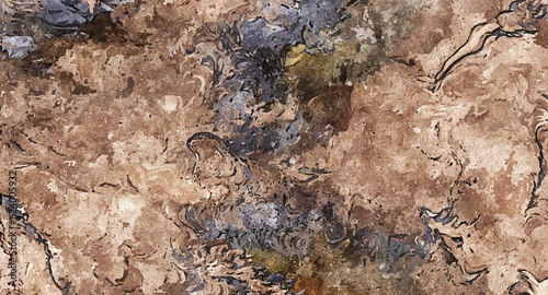 Obraz na płótnie Abstract Grunge Background Graphic Watercolor Stylization on Textured Canvas of Chaetic Strokes of Paint Spots w salonie