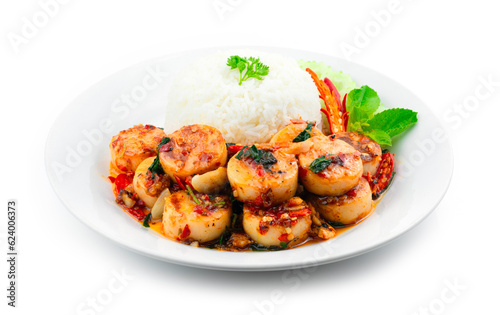 Stir Fried Scalloped with Basil
