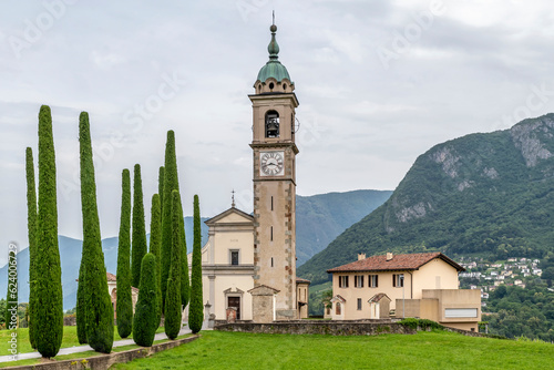 Ancient church of Sant'Abbondio, Collina d'oro, Switzerland