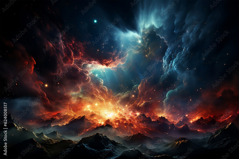 Fototapeta premium Conceptual universe and galaxies supernova concept.