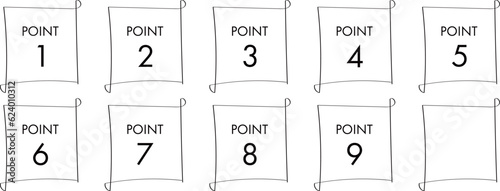 POINT　数字のアイコン（ラベル）