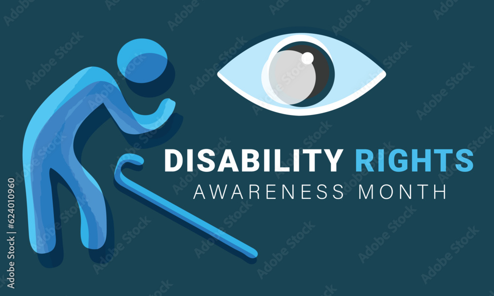 Disability Rights awareness month. background, banner, card, poster ...