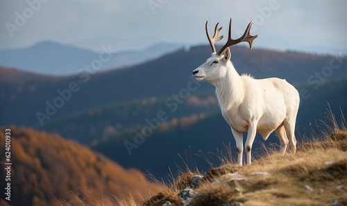 In the depths of the forest, the mythical white deer resides Creating using generative AI tools © uhdenis