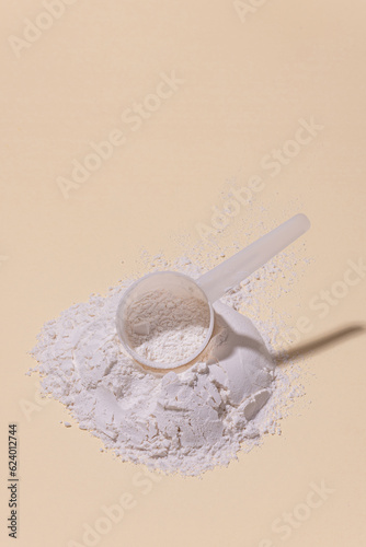 Power of collagen powder for youth and beauty.