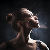 Portrait of a Ballerina. AI Generative