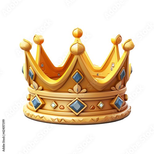 golden crown isolated
