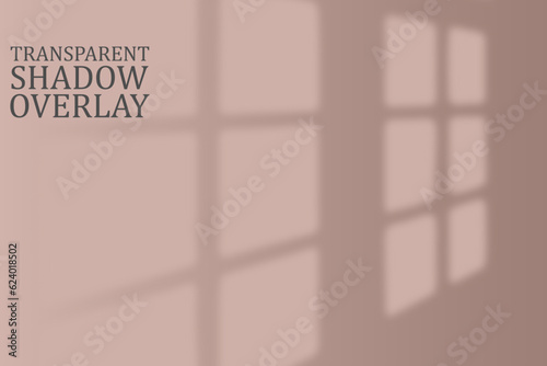 transparent window shadow overlay template, abstract background with squares