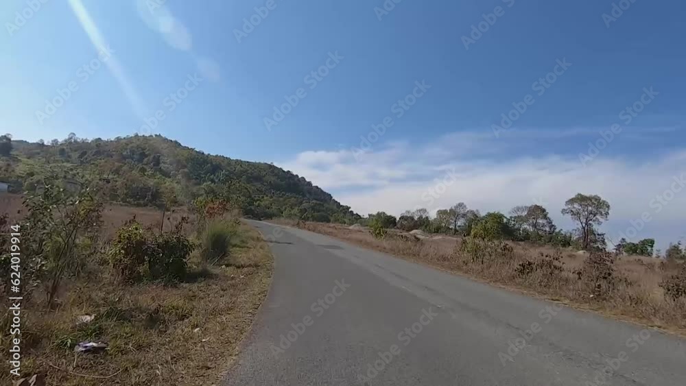 motorcycle rider view of different mountain curvy road landscape at day motorcycle rider view of different mountain curvy road landscape at day