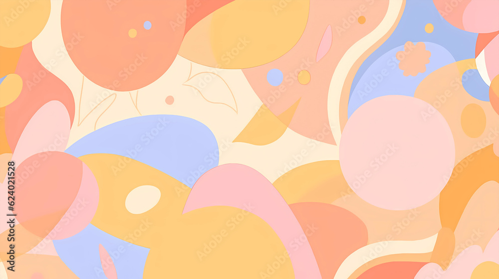 Hand-painted cartoon abstract artistic sense simple and fresh background map design
