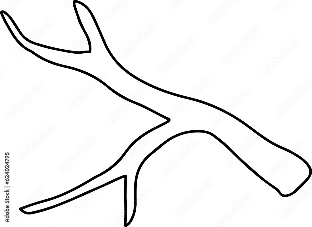 Fototapeta premium Cute doodle christmas. Simple coloring card holidays design element, nursing