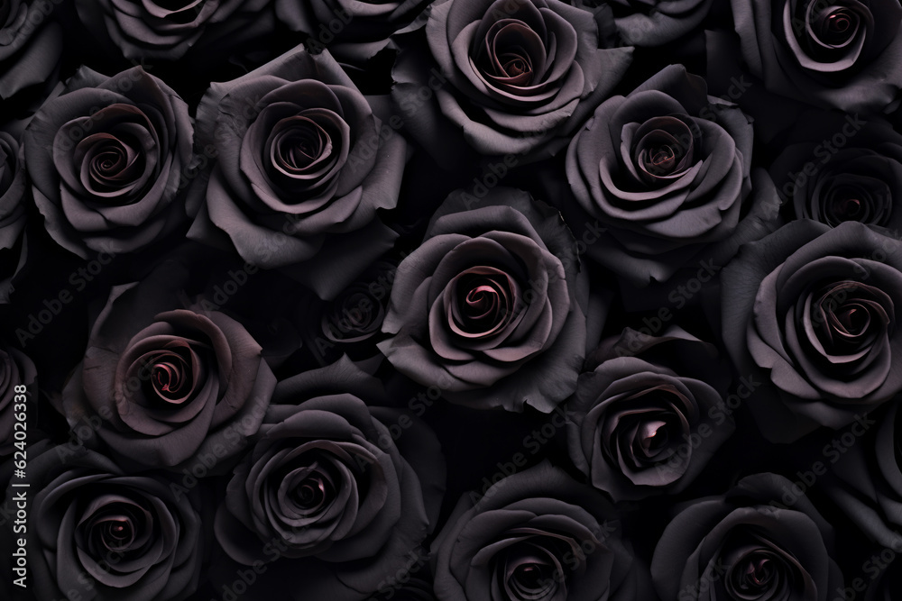 black rose close up texture pattern for Halloween or goth wedding , AI ...