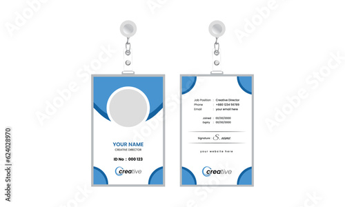 Abstract id card theme vector, Id card design vector, Corporate ID Card Design Template