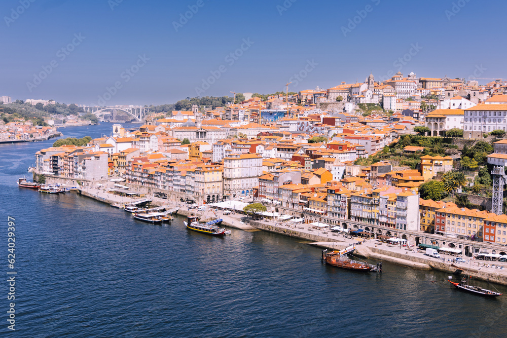 Panoramic view of porto Portugal old town