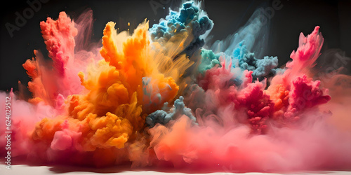 Colourful dust