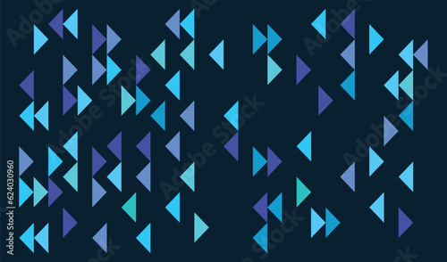 Geometric abstract background with simple triangular elements. Creative idea of modern design.	