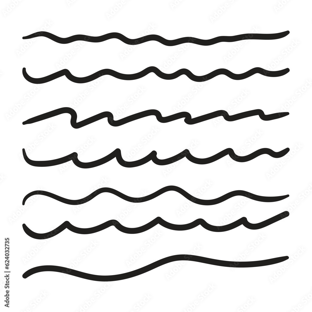 black hand drawn line collection black hand drawn line collection