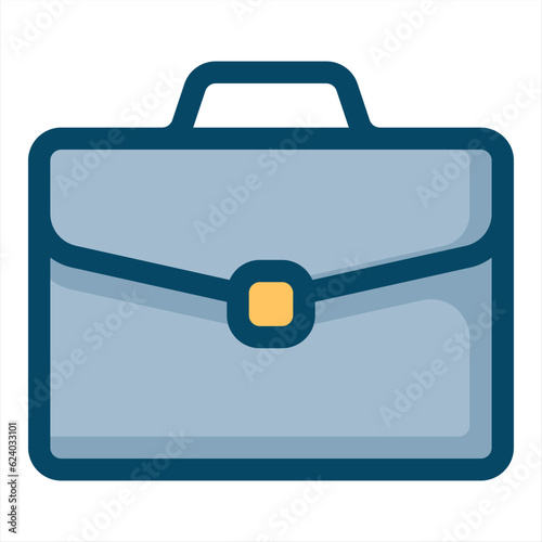Suitcase colorful icon, Travel baggage vector icon. Office Bag icon, Briefcase icons colorful.Business diplomat briefcase