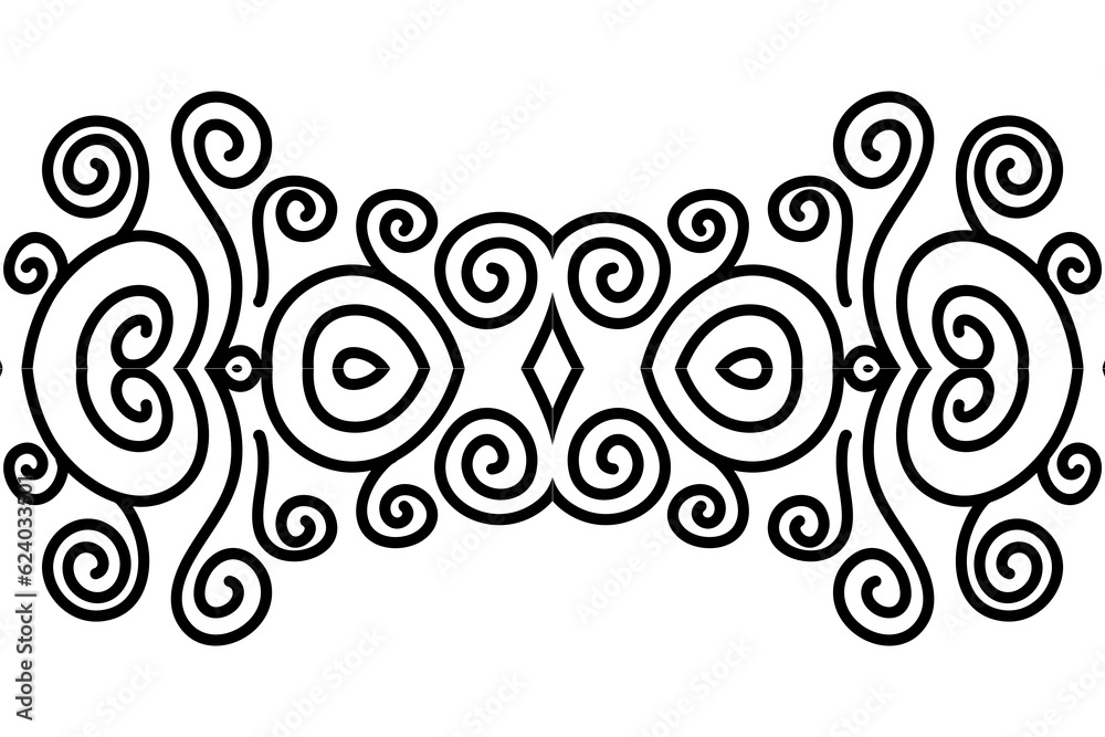 Beautiful symmetrical abstract batik line art pattern for background wallpaper textile or fashion Beautiful symmetrical abstract batik line art pattern for background wallpaper textile or fashion