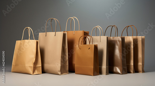 3D Render: Reusable and recyclable shopping bag. Generative AI