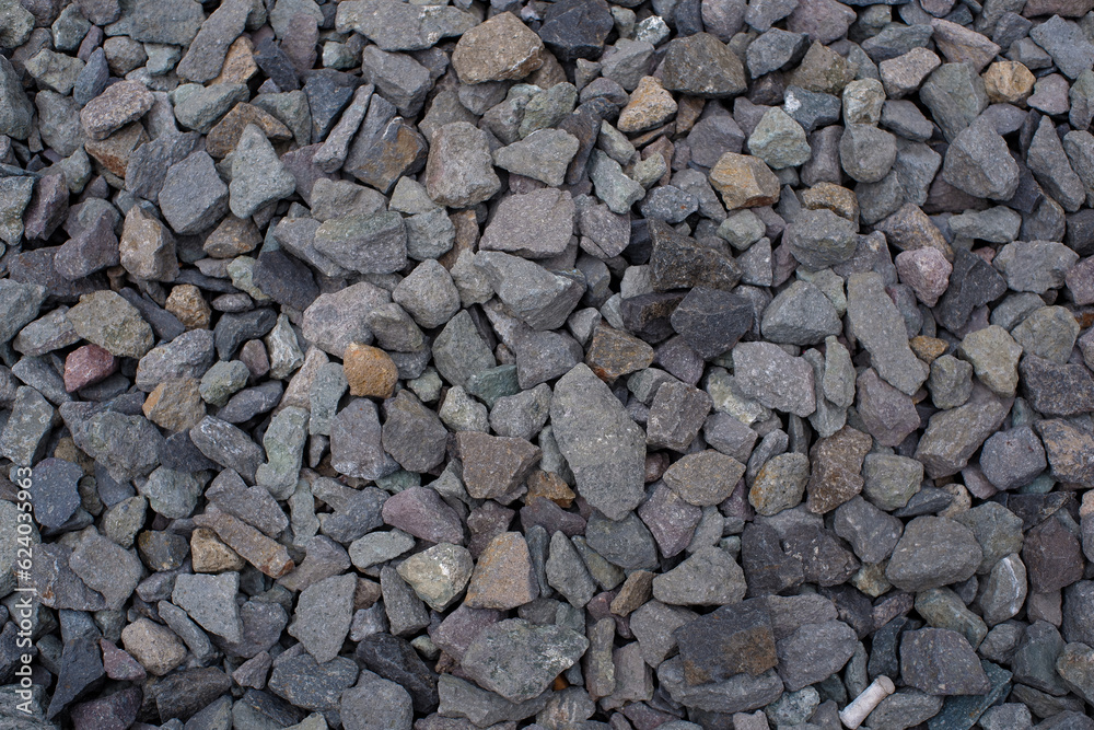 Grey Stone Texture, Rough Stone Texture Surface, Rock texture background, Dark grey background of crushed granite gravel Grey Stone Texture, Rough Stone Texture Surface, Rock texture background, Dark grey background of crushed granite gravel