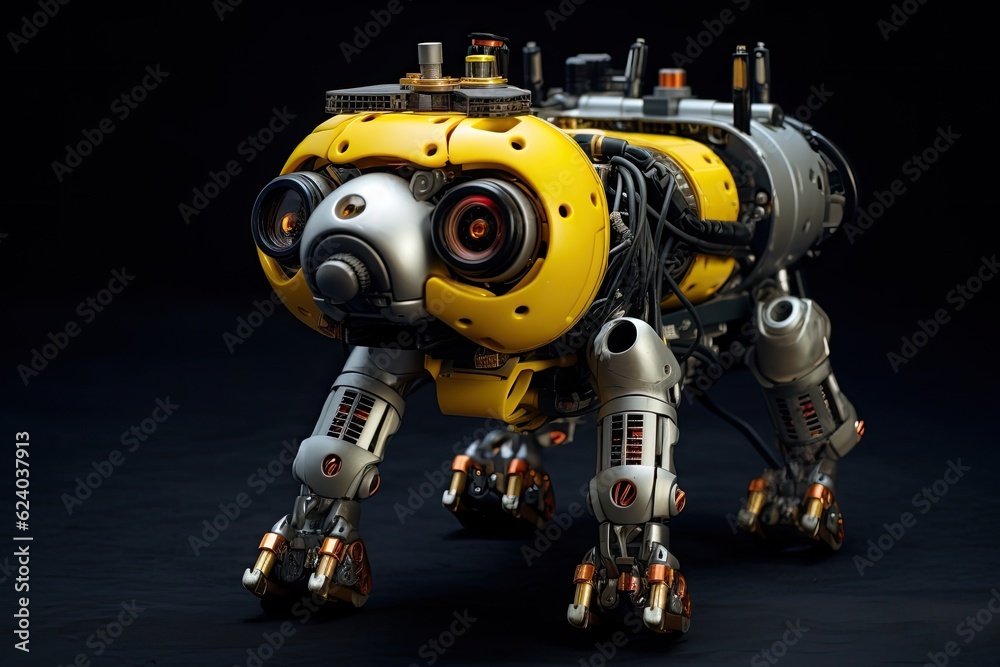 Bomb Exploration Robot. Generative Ai Bomb Exploration Robot. Generative Ai