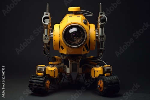 Bomb Exploration Robot. Generative Ai © tong2530