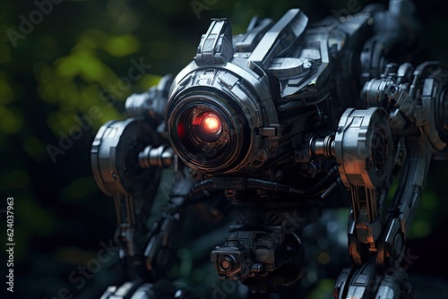 Hunting robot. Generative Ai