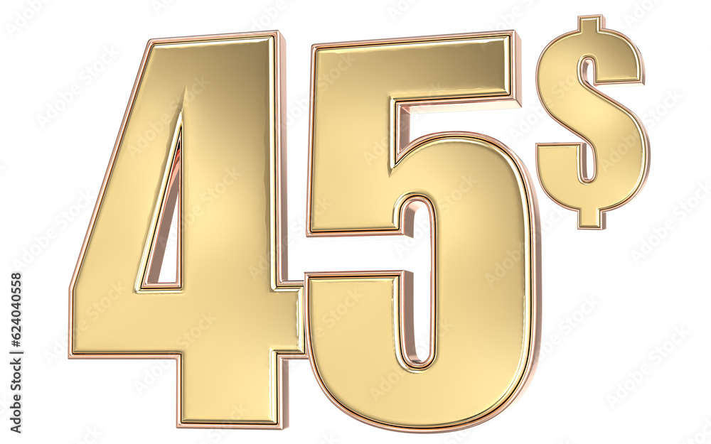 Number 3D Gold Number 3D Gold
