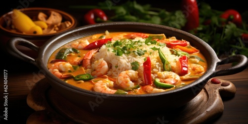  Delicious Moqueca Capixaba - A Clay Pot Delight - Experience the Richness and Depth of Flavors - A Traditional Dish that Warms the Soul - Dive into the Authenticit Generative AI Digital Illustration